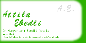 attila ebedli business card